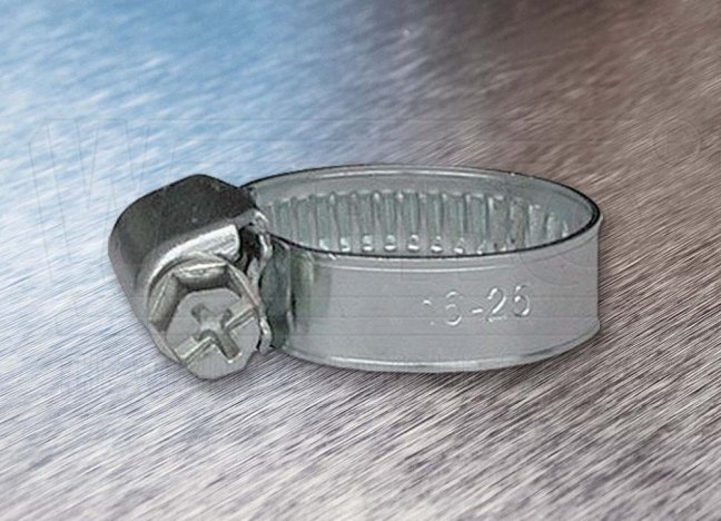 [HASPO-9-W1-60-SP2]  hadicová spona se šnekovým závitem, š.: 9 mm, Ø 40-60 mm, galvanicky pozinkovaná ocel W1, Market-Mini-bal. 2 ks