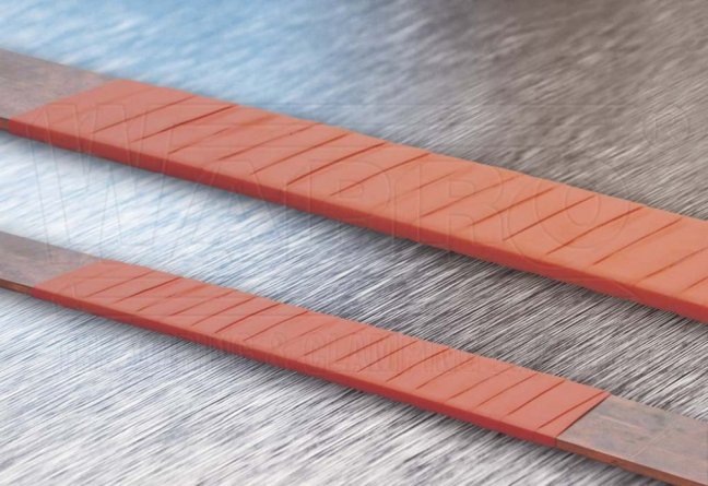 [WBBT-25]  teplem smrštitelná izolační páska pro středněnapěťové sběrné lišty, šířka (nom.): 25 mm, oranžová, bal. 5 m
