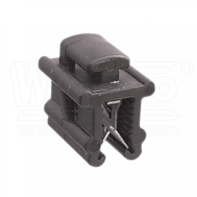 [PTBLK-C1-200ST-UV]  příchytka PITBULL na hranu 0,7-3mm; kabel soubežně nad hranou; černá; včetně pásku 200 x 4,5 mm