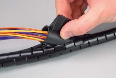 [WAWR-20-BK]  samosvazkovací flexibiní ochrana kabelů WALI-WRAP, ø 20 mm, PP (polypropylen), černá, bal. 5 m