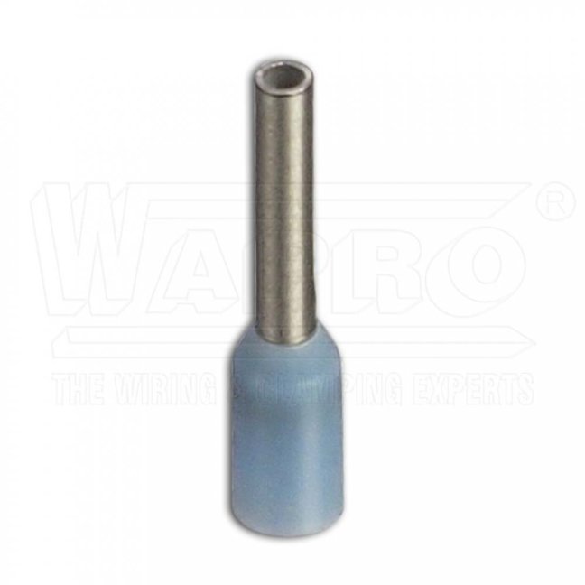 [DUI-0.25-6 sm]  kabelová lisovací dutinka Cu s izolací PP (polypropylen), 0,25 mm², d: 6 mm, světle modrá (II Ger), N
