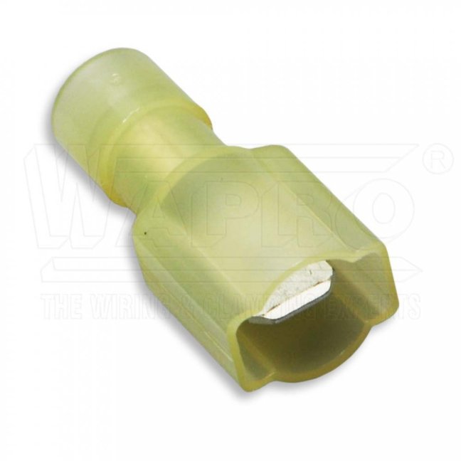 [KOPX-CI-6-6308-PA]  kabelový lisovací kolík plochý Cu celoizolovaný PA (polyamid), EASY ENTRY, 4,0 - 6,0 mm², 6,35 x 0,8 mm, žlutá