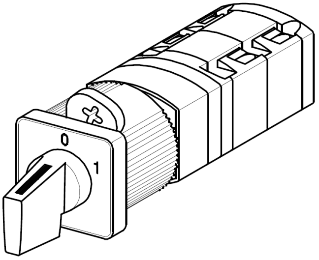 [P110-61039-219M1]  vačkový spínač / 10 A / přepínač 1-2 /  3-pól.