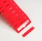 [WIT-PU-10X60-4H-RD]  Identifikační štítek WP-TAG 60x10 mm, 4 připevňovací otvory, pro termotransferový potisk, polyuretan, -30°až +135°C, potlačující hoření UL94-V0, rudý