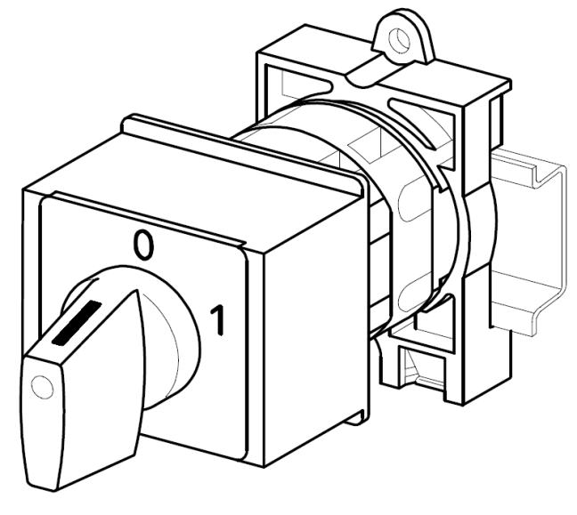 [M220-61325-026M1]  vačkový spínač / 20 A / přepínač ampérmetru s polohou "0" /  3 přepínací okruhy /  1-pól.
