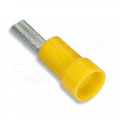 [KOI-25-15-PA]  kabelový lisovací kolík Cu s izolací PA (polyamid), DIN 46231, EASY ENTRY, odolnost do 105°C, 25 mm², d. kolíku: 15 mm, žlutá