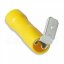 [OBP2-CI-6-6308-DC]  kabelová lisovací objímka plochá Cu celoizolovaná PVC s odbočkou, EASY ENTRY, DOUBLE CRIMP, 4,0 - 6,0 mm², pro kolík: 6,35 x 0,8 mm, žlutá