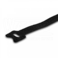 [CACU-B-180-12-BK]  vázací pásky se suchým zipem CACTUS BAND COLOR; 180 x 12 mm; černý