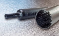[WHT6-510-00]  silnostěnná teplem smrštitelná trubice / bužírka WHT6 s lepidlem, 6:1, UV odolná, 51 / 8 mm, černá, bal. 1 m