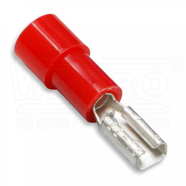 [OBP-PI-1.5-4805-PA]  kabelová lisovací objímka plochá Cu poloizolovaná PA (polyamid), EASY ENTRY, 0,5 - 1,5 mm², pro kolík: 4,8 x 0,5 mm, červená