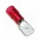 [KOP-PI-1.5-6308-PC-DC]  kabelový lisovací kolík plochý Cu poloizolovaný PC (polykarbonát), DIN 46245, EASY ENTRY, DOUBLE CRIMP, 0,5 - 1,5 mm², 6,3 x 0,8 mm, červená