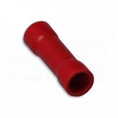 [SPI-1.5]  Cu lisovací spojka trubková izolovaná PVC, sériová, 0,5 - 1,5 mm², červená