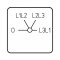 [FAS1-6113]  štítek FA 6113, pro rámeček 30x30mm, 60°, stříbrný, černý popis