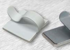 Samolepící kovové příchytky HOOKER CLIP - Barva - stříbrná matná