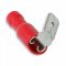 [OBP2-CI-1.0-6308-DC]  kabelová lisovací objímka plochá Cu celoizolovaná PVC s odbočkou, EASY ENTRY, DOUBLE CRIMP, 0,5 - 1,5 mm², pro kolík: 6,35 x 0,8 mm, červená