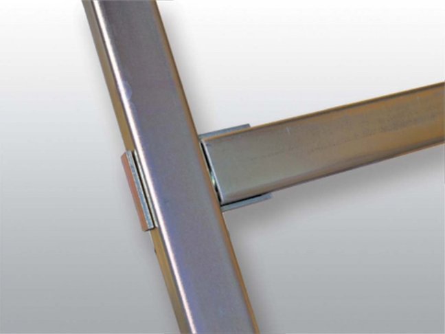 [CH-SPT-7]  úhlová T spojka pro profilové lišty BT šířky 30 mm, bez šroubů, galvanicky zinkovaná