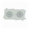 [WFLI13-3468-15]  stavebnicová přírubová vložka WAPRO-FLANGE pro WFL-13, 34 x 68 mm, 2x M20 (6 - 13 mm), šedá RAL 7035