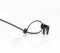 [PTBLK-C2-200ST-UV]  příchytka PITBULL na hranu 0,7-3mm; kabel soubežně vedle hrany; černá; včetně pásku 200 x 4,5 mm