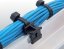 [PTBLK-C2-200ST-UV]  příchytka PITBULL na hranu 0,7-3mm; kabel soubežně vedle hrany; černá; včetně pásku 200 x 4,5 mm