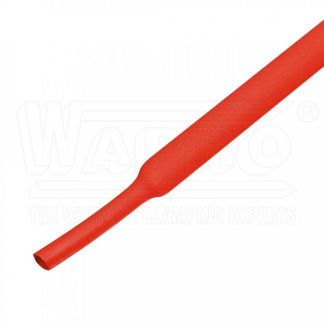 [WDT3-300-02-2]  slabostěnná teplem smrštitelná trubice / bužírka WDT3 s lepidlem, 3:1, -45 °C až +125°C, UL, samozhášivá, 30,0 / 10,0 mm (1 1/4"), červená, b. 1,22 m