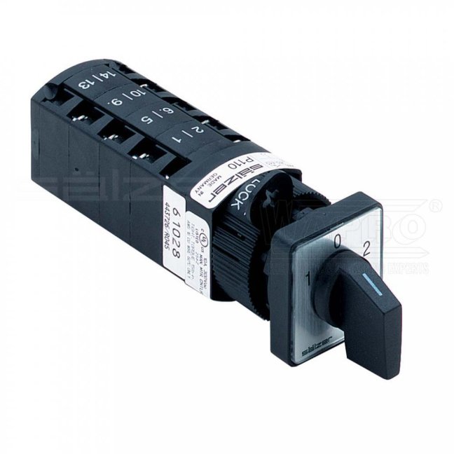 [P110-61039-219M1]  vačkový spínač / 10 A / přepínač 1-2 /  3-pól.
