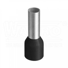 [DUI-6-12 c]  kabelová lisovací dutinka Cu s izolací PP (polypropylen), 6,0 mm², d: 12 mm, černá (II. Ger), N