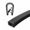 [OHV-165-46]  flexibilní ochrana hrany (lemovka) s ocelovým vyztužením, š: 11 v: 15,8 mm, pro tloušťku panelu 4 - 6 mm, PVC s kovovou výztuhou, černá, bal. 50 m
