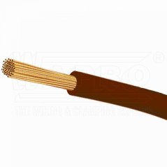 [H07V-K-2.5-BN-1 (HN)]  vodič lankový jednožílový 2,5mm²; CYA; hnědý; Cu s PVC izolací; balení: kruh 100m