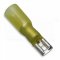 [OBP-SM-6-6308]  kabelová lisovací objímka plochá Cu poloizolovaná teplem smrštitelnou trubicí s lepidlem, vodotěsná, EASY ENTRY, DOUBLE CRIMP, 4,0 - 6,0 mm², pro kolík: 6,35 x 0,8 mm, žlutá
