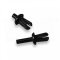 [PNY-6-100-BK]  plastové nýty, 6,2 mm / 12,3 mm, nylon 66, černé