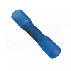 [SSS-25]  Cu lisovací spojka izolovaná teplem smrštitelnou bužírkou s lepidlem, sériová, 1,5 - 2,5 mm², modrá
