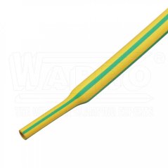 [WST2-032-45-2]  univerzální slabostěnná teplem smrštitelná trubice / bužírka WST2, 2:1, samozhášivá, -55°C až +125°C, UL, 3,2 / 1,6 mm (1/8"), žluto/zelená, bal. 10 x 1 m