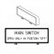 [FAZ2-8029]  dodatečný štítek "MAIN SWITCH  open only in position O", pro nacvaknutí na ovladač spínače