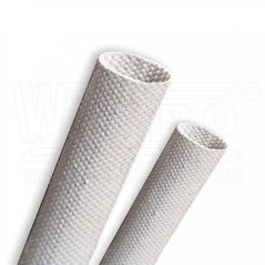 [WSG-25-045-09]  trubice SKILIFLEX pletená ze skelného vlákna potažená silikonem, nom. 2.5 kV (min. 2.0 kV), ø 4,5 mm, -45°C až +200°C, bílá