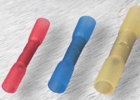Cu spojky izolované smrštitelnou trubicí s lepidlem, sériové - Barva izolace - modrá