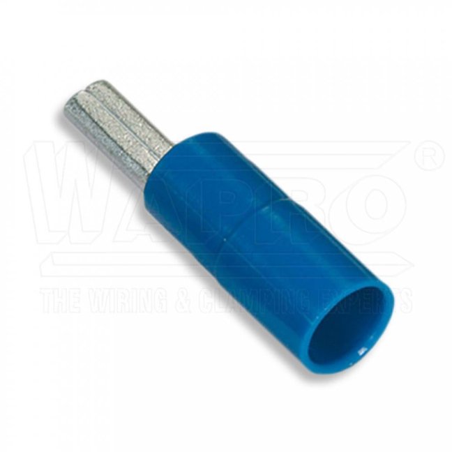 [KOI-2.5-12-PA]  kabelový lisovací kolík Cu s izolací PA (polyamid), DIN 46231, EASY ENTRY, odolnost do 105°C, 1,5 - 2,5 mm², d. kolíku: 12 mm, modrá