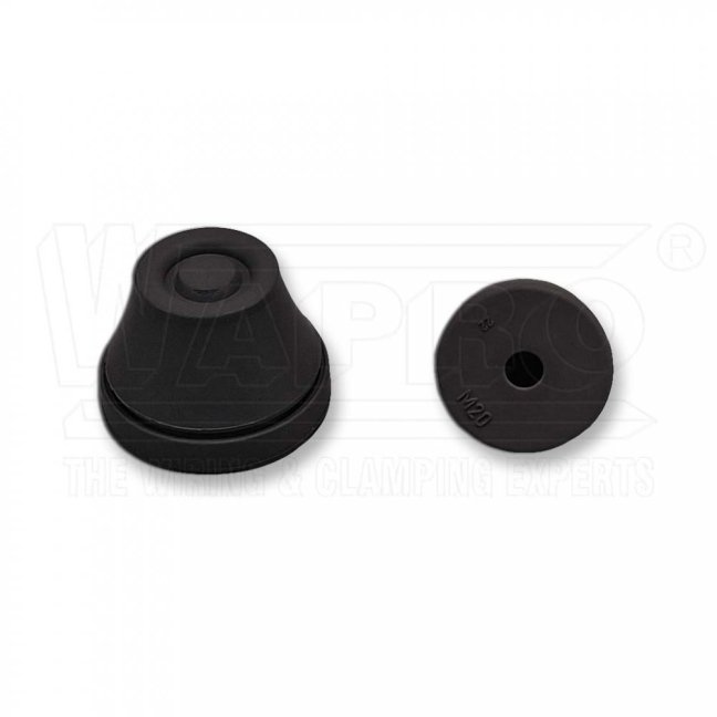 [GVC-M50]  gumová průchodka / záslepka W-GLAND, IP67, otvor M50, kabel 27 - 35 mm, chloropren, černá