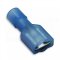 [OBPX-CI-2.5-6308-PA]  kabelová lisovací objímka plochá Cu celoizolovaná PA (polyamid), EASY ENTRY, 1,5 - 2,5 mm², pro kolík: 6,35 x 0,8 mm, modrá