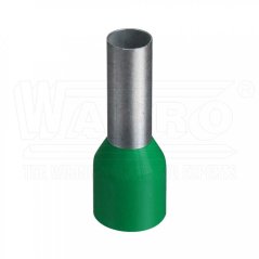 [DUI-16-18 zel]  kabelová lisovací dutinka Cu s izolací PP (polypropylen), 16 mm², d: 18 mm, zelená (II. Ger), L