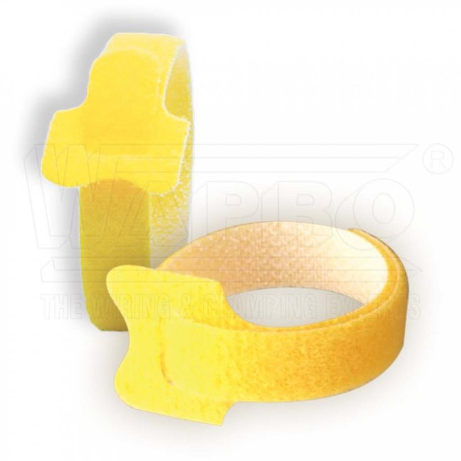 [CACU-B-180-12-Y]  stahovací pásek se suchým zipem CACTUS BAND; 180x12mm; žlutý