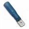[KOP-SM-2.5-6308]  kabelový lisovací kolík plochý Cu poloizolovaný teplem smrštitelnou trubicí s lepidlem, vodotěsný, EASY ENTRY, DOUBLE CRIMP, 1,5 - 2,5 mm², pro kolík: 6,35 x 0,8 mm, modrá