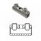 [SPSR-6-35-SN]  šroubový spojovač 0,6/1 kV, 2 trhací šrouby, 6 - 35 mm² RE, 6 - 25 mm² RM, průchozí, pocínovaný