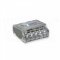[PC255]  krabicová WAPRO svorka bezšroubová, 1 - 2,5 mm², 5 pólová, průhledná / šedé odlišení