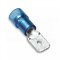 [KOP-PI-2.5-6308-PC-DC]  kabelový lisovací kolík plochý Cu poloizolovaný PC (polykarbonát), DIN 46245, EASY ENTRY, DOUBLE CRIMP, 1,5 - 2,5 mm², 6,3 x 0,8 mm, modrá