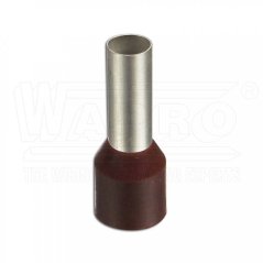 [DUI-25-22 hn]  kabelová lisovací dutinka Cu s izolací PP (polypropylen), 25 mm², d: 22 mm, hnědá (II. Ger), L
