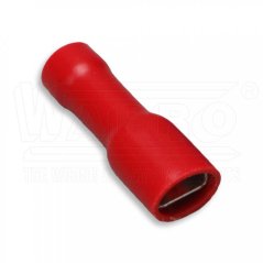 [OBP-CI-1.5-2808]  kabelová lisovací objímka plochá Cu celoizolovaná PVC, DIN 46245, EASY ENTRY, DOUBLE CRIMP, 0,5 - 1,5 mm², pro kolík: 2,8 x 0,8 mm, červená