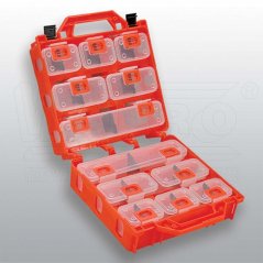 [101-CMB-12]  praktický sortimentní plastový kufřík "COMBOBOX 12", 6x krabička velikost S, 4x krabička velikost M, 2x krabička velikost L