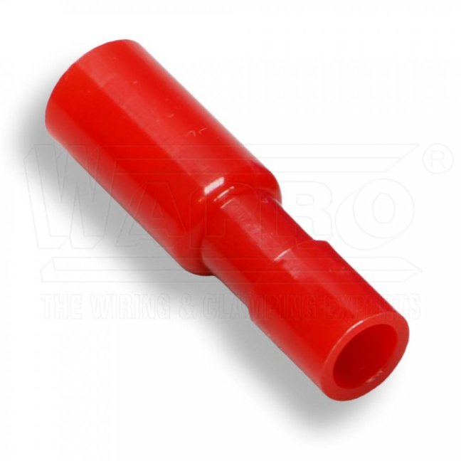 [OBK-CI-1.5-4-PA]  kabelová lisovací objímka kruhová Cu celoizolovaná PA (polyamid), EASY ENTRY, 0,5 - 1,5 mm², pro ø : 4 mm, červená
