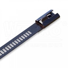 [WTM-ML-I-450HD]  stahovací pásek nerezový; 450x7mm; zámek MULTI LOK, potah z nylonu11