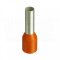 [DUI-0.50-10 or]  kabelová lisovací dutinka Cu s izolací PP (polypropylen), 0,50 mm², d: 10 mm, oranžová (II. Ger), HL